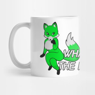 What does the fox say? - Bright Green Mug